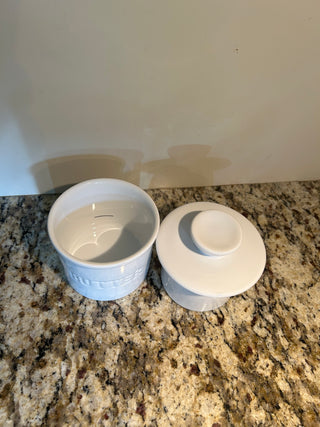 White Ceramic Butter Bell