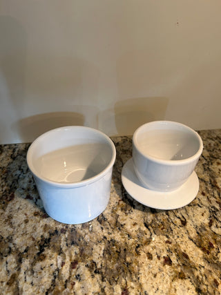 White Ceramic Butter Bell