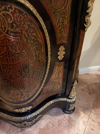 Napoleon III Style Ebonized Cabinet with Marble Top