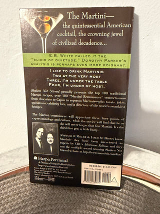 Book: Shaken Not Stirred Martini SC