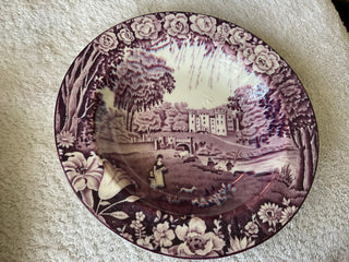 Wood & Sons Purple Transfer Ware Bowl