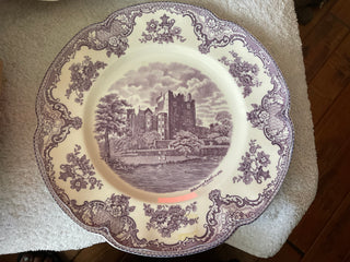 Johnson Brothers Purple Transfer Ware plate