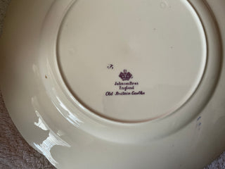 Johnson Brothers Purple Transfer Ware plate