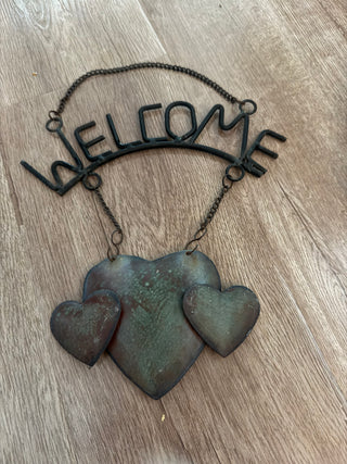 Rustic Metal Welcome
