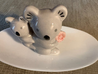LC Lauren Conrad Ceramic Koala Mom/Baby Trinket dish