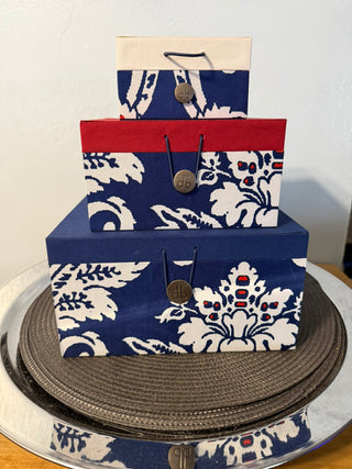 3 Pc Dennis Basso Nesting Decorative Boxes