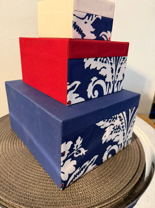 3 Pc Dennis Basso Nesting Decorative Boxes