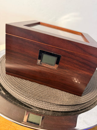 Humiddor Klaro Glass Top/Drawer, Hygrometer
