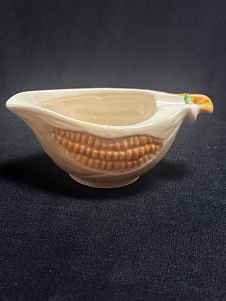 Vintage Ceramic Corn on the Cob Butter Dish