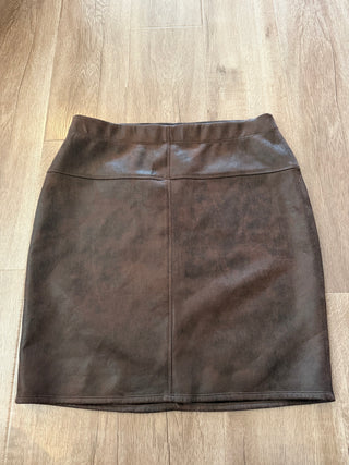 Faux Leather Skirt