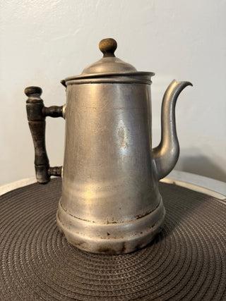 Coffee Pot 1940's Camp Wood Handle