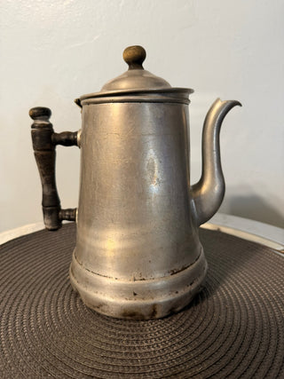 Coffee Pot 1940's Camp Wood Handle