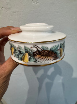 Avon Partridge Pear Tree 14k Gold Trim 1