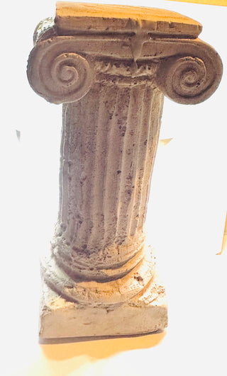 Vintage Grecian Cement Column 10"