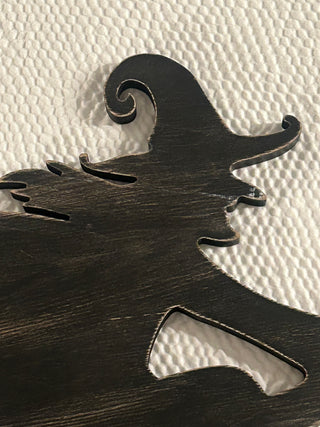 Wooden Witch Wall Decor