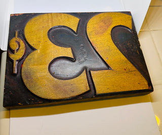 Vintage Wood Press Stamp 23c (rare)