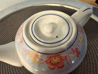 Teapot Lheng Jao Floral White