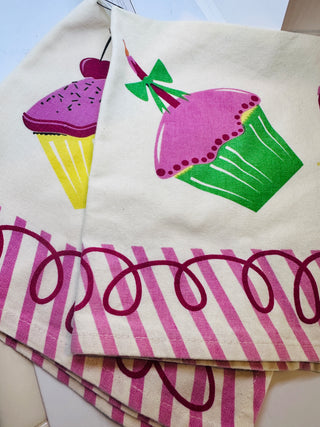 Cupcake Heavy Cotton Napkins - Set of 2