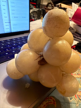 Vintage 60's MCM  Ivory Pearl Acrylic Grapes Retro  VV