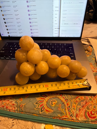 Vintage 60's MCM  Ivory Pearl Acrylic Grapes Retro  VV