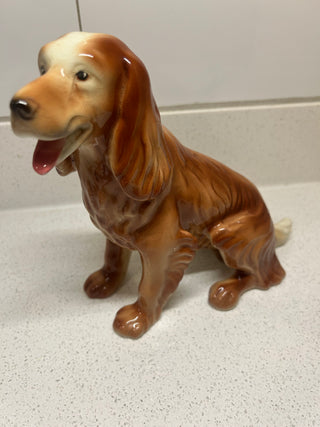 Large Vintage Spaniel or Setter Dog Figurine