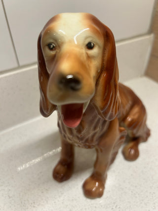 Large Vintage Spaniel or Setter Dog Figurine