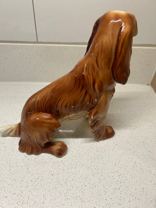 Large Vintage Spaniel or Setter Dog Figurine