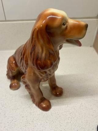 Large Vintage Spaniel or Setter Dog Figurine