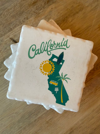 Vintage California Stone Coasters