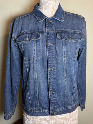 Hand painted denim jacket " Frenchie'