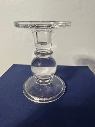 Candleholder Single Taper/ Piller Clear 5"