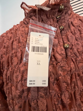 NEW TOP: Anthropologie Smocked Lace (XL)