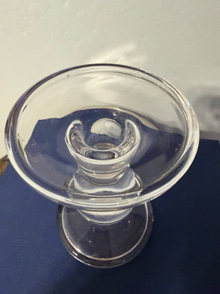 Candleholder Single Taper/ Piller Clear 5"