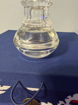 Candleholder Single Taper/ Piller Clear 6" Heavy Base