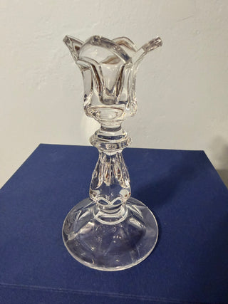 Candleholder Single Taper Clear 6" pedals