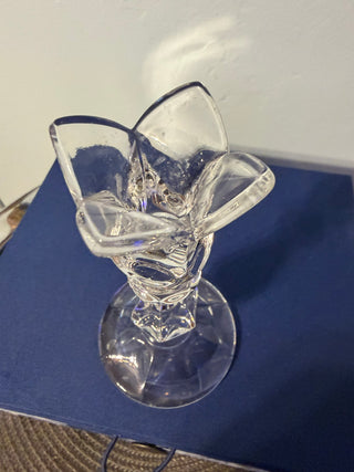 Candleholder Single Taper Clear 6" pedals