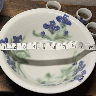 Clouds Folsom Pottery 10.5” Iris Bowl