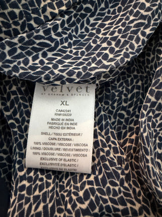 VELVET by Graham & Spencer Gray Smocked Waist Sheer Sleeve Blouse ~ NWT