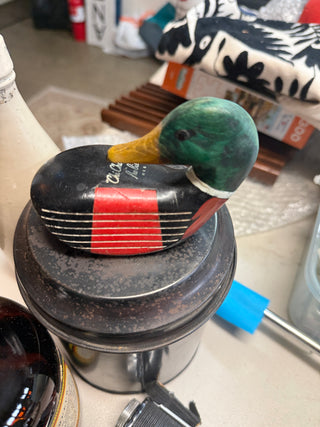 Golf putter carved duck
