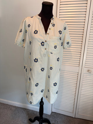 DRESS: “Pilcro” Anthropologie Aqua Shift