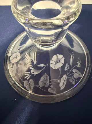 Candleholder Single Taper 3" hummingbird