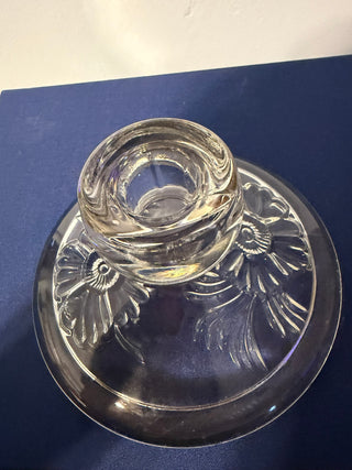 Candleholder Single Taper 3" Flower Pressed