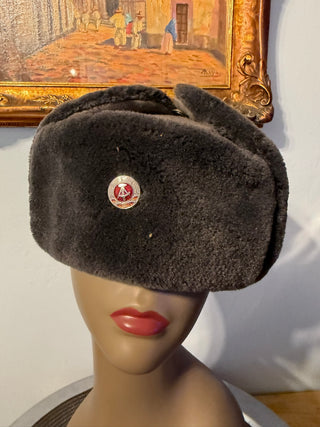 Military Cap WWII Field Pile Ear Flap Cap