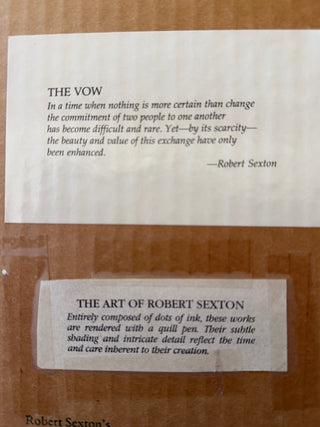 The Vow By Robert Sexton Wedding Present Framed Limited Edition Print  298/600 VV16" X 16"