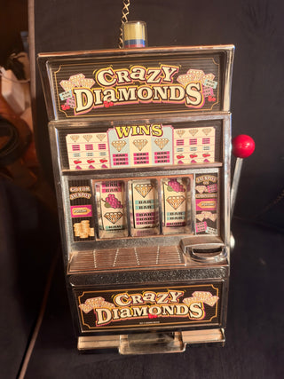 Crazy Diamonds Slot Machine Bank – 14" Authentic Replica