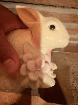 Lenox Occasions Easter Sitting Bunny Rabbit Votive Holder 24K Gold Accents