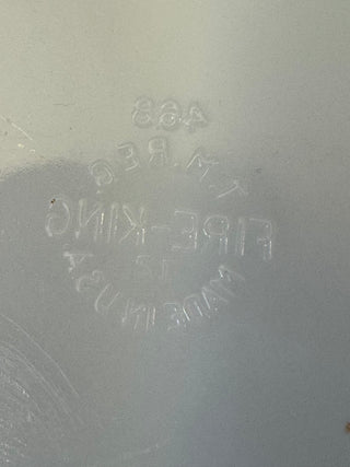 Fire-King White Milk Glass Divided Dish
