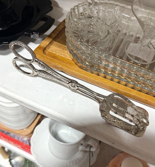 Vintage Silver-Plated Pastry Tongs