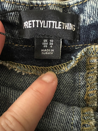 Pretty Little Thing grey denim tub/dress