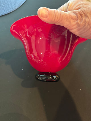 Hand blown bowl by  CARLSON Glass